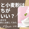 米粉と小麦粉はどっちが体にいい？栄養成分を専門的に比較してみた